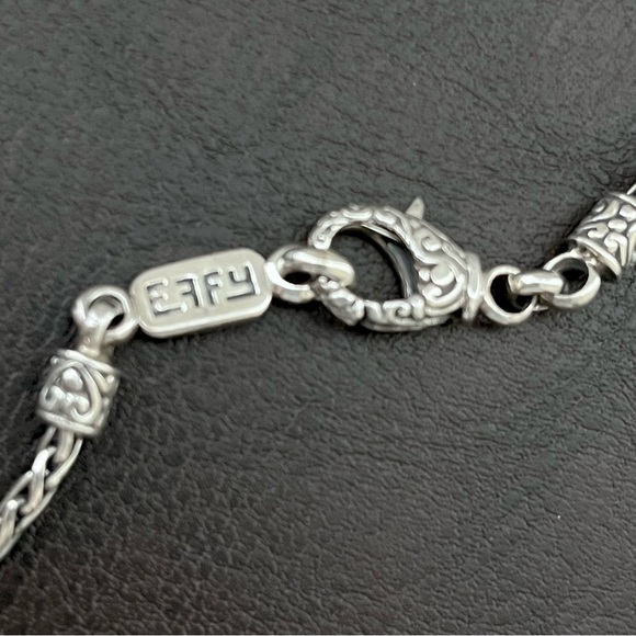 🟦SALE🟦 Effy 18k gold sterling silver checkerboard cut amethyst necklace - Picture 11 of 12